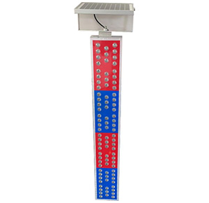 太陽能紅藍(lán)爆閃燈（豎立式）